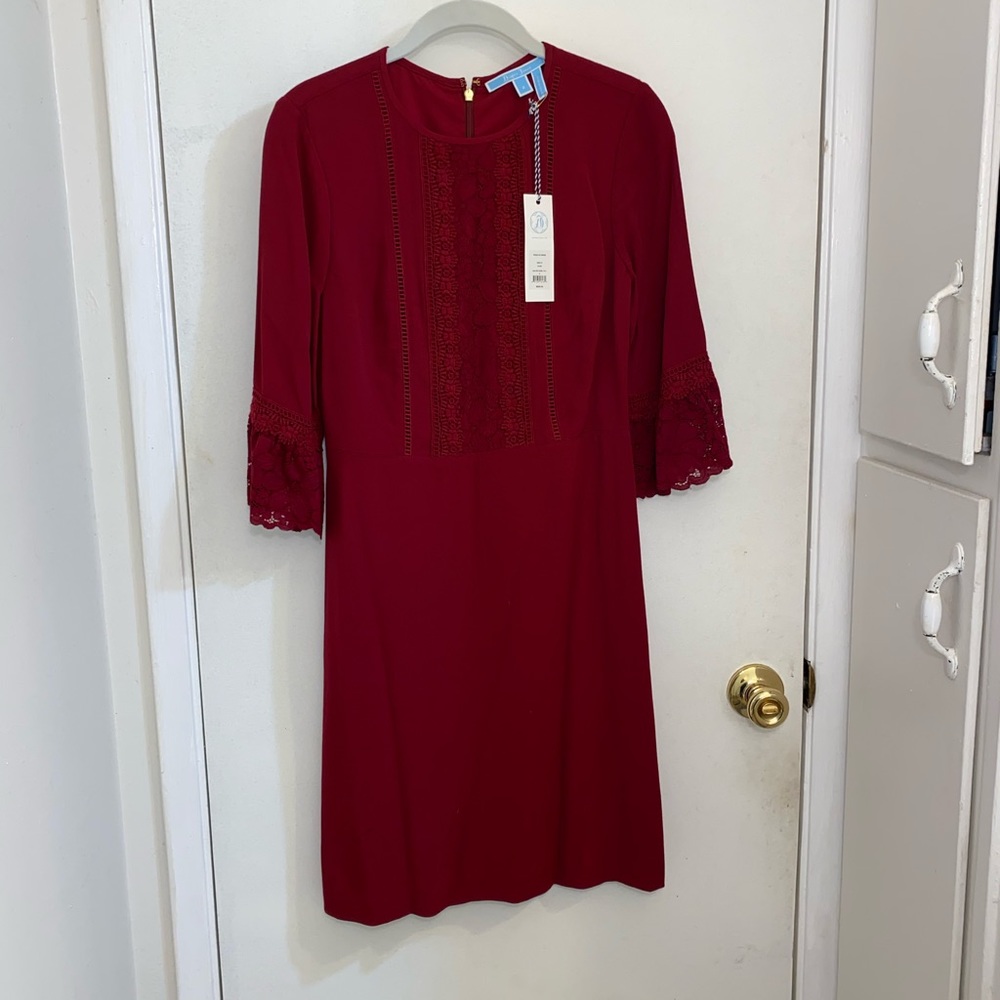 NWT Draper James Rosslyn Dress in Plum Size 2